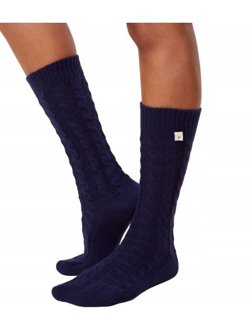Skarpety damskie Triumph Accessories Rib Socks 01, Kolor: granatowy, Rozmiar: ONE SIZE  sklep ebielizna.pl