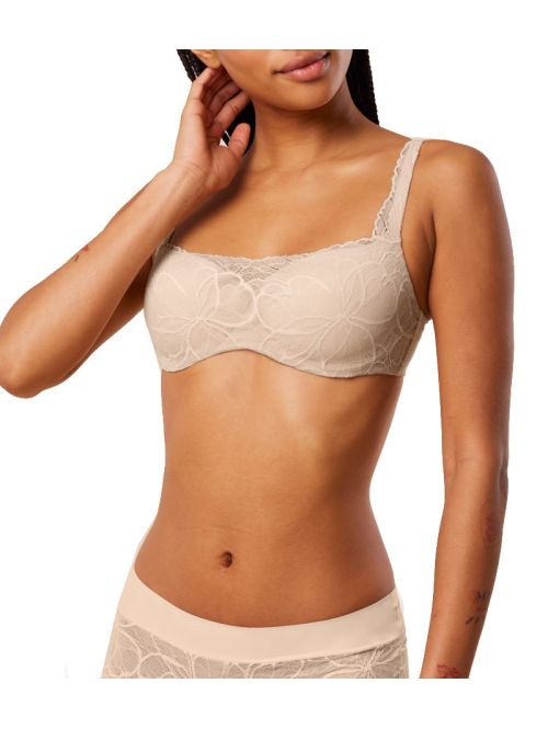 Biustonosz balkonetka Triumph Body Make-Up Illusion Lace Balconette, Kolor: biszkoptowy, Rozmiar: 70C  sklep ebielizna.pl