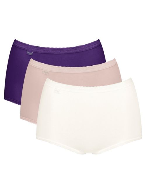 3 x Majtki damskie sloggi Basic+ Maxi C3P, Kolor: wielokolorowy-V018, Rozmiar: 44  sklep ebielizna.pl