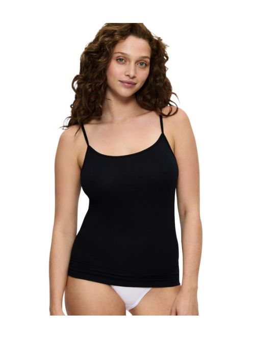Koszulka damska Triumph Sense Of Cotton Spaghetti Top, Kolor: czarny, Rozmiar: 38  sklep ebielizna.pl