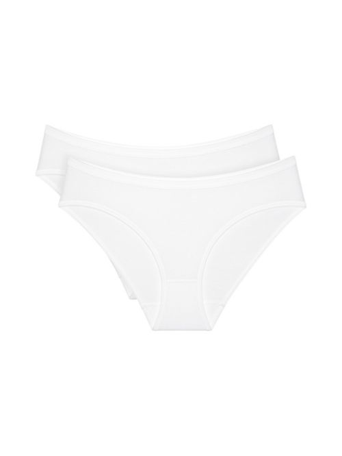 Triumph dwupak majtki damskie tai Sense Of Cotton Tai 2P, Kolor: biały, Rozmiar: 40  sklep ebielizna.pl
