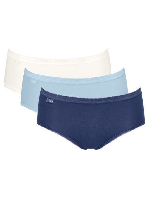 3 x Majtki damskie sloggi Basic+ Midi C3P, Kolor: wielokolorowy, Rozmiar: 40  sklep ebielizna.pl