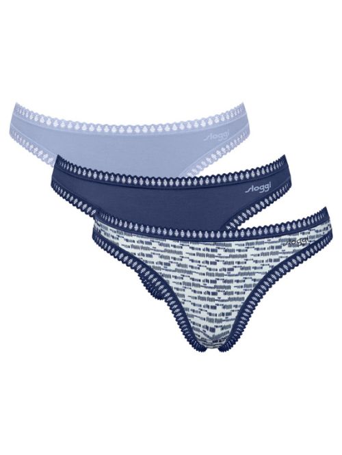 3 x Majtki damskie sloggi GO Crush String C3P, Kolor: wielokolorowy-V003, Rozmiar: M  sklep ebielizna.pl