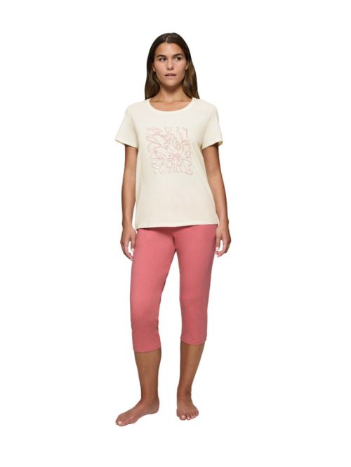 Triumph piżama damska 3/4  Sets PK Capri X 02, Kolor: różowy z beżem, Rozmiar: 36  sklep ebielizna.pl
