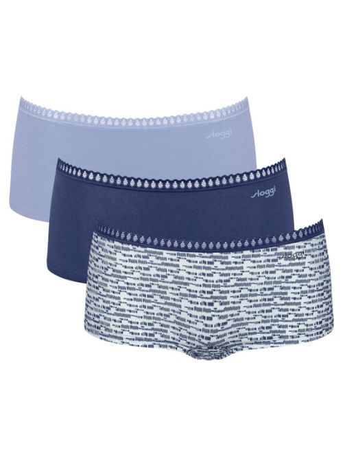 3 x Majtki damskie sloggi GO Crush Short C3P, Kolor: wielokolorowy V003, Rozmiar: M  sklep ebielizna.pl