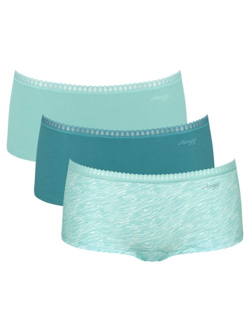 3 x Majtki damskie sloggi GO Crush Short C3P, Kolor: wielokolorowy V007, Rozmiar: M  sklep ebielizna.pl