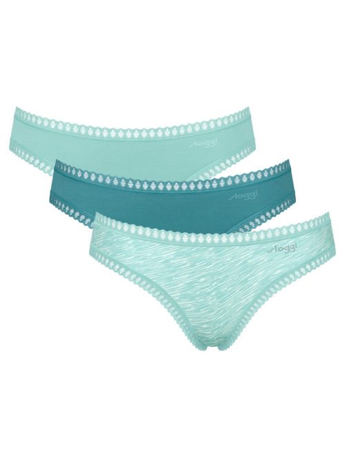 3 x Majtki damskie sloggi GO Crush Mini C3P, Kolor: wielokolorowy V007, Rozmiar: XS  sklep ebielizna.pl