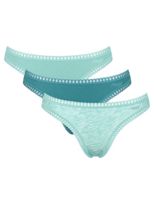 3 x Majtki damskie sloggi GO Crush String C3P, Kolor: wielokolorowy-V007, Rozmiar: L  sklep ebielizna.pl