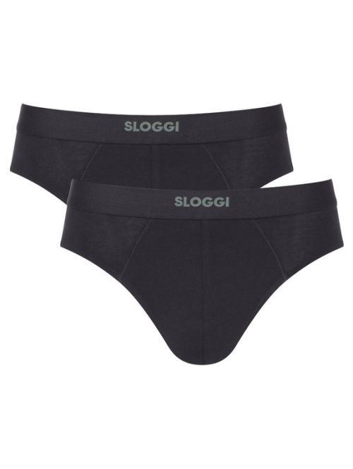 2 x Majtki męskie sloggi men EVER Ease Brief 2P, Kolor: czarny, Rozmiar: S  sklep ebielizna.pl