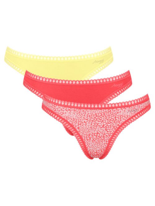 3 x Majtki damskie sloggi GO Crush String C3P, Kolor: wielokolorowy, Rozmiar: M  sklep ebielizna.pl
