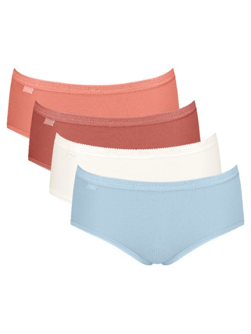 4 x Majtki damskie sloggi Basic+ Midi C4P, Kolor: wielokolorowy V022, Rozmiar: 40  sklep ebielizna.pl