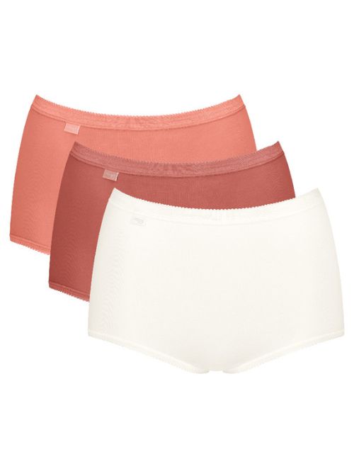 3 x Majtki damskie sloggi Basic+ Maxi C3P, Kolor: wielokolorowy-V021, Rozmiar: 40  sklep ebielizna.pl