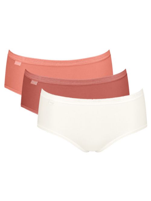 3 x Majtki damskie sloggi Basic+ Midi C3P, Kolor: wielokolorowy V021, Rozmiar: 40  sklep ebielizna.pl