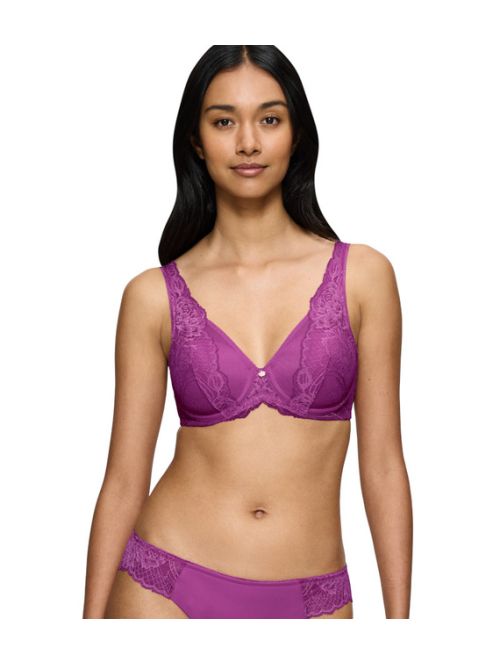 Triumph biustonosz na fiszbinie Wild Peony Florale WP, Kolor: fioletowy, Rozmiar: 85F  sklep ebielizna.pl