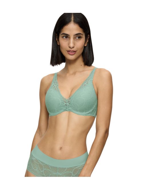 Biustonosz usztywniany Triumph Body Make-Up Illusion Lace WP, Kolor: miętowy, Rozmiar: 85E  sklep ebielizna.pl