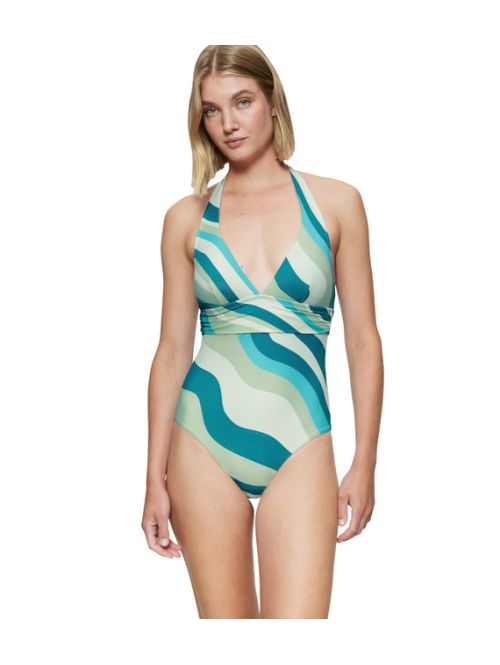 Triumph jednoczęściowy strój kąpielowy Triumph Summer Mix & Match OP Plunge pt, Kolor: wielokolorowy, Rozmiar: 36B  sklep ebielizna.pl