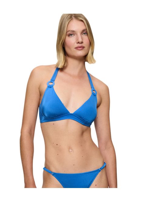 Triumph biustonosz kąpielowy usztywniany bez fiszbin Midnight Swim P, Kolor: niebieski, Rozmiar: 36B  sklep ebielizna.pl