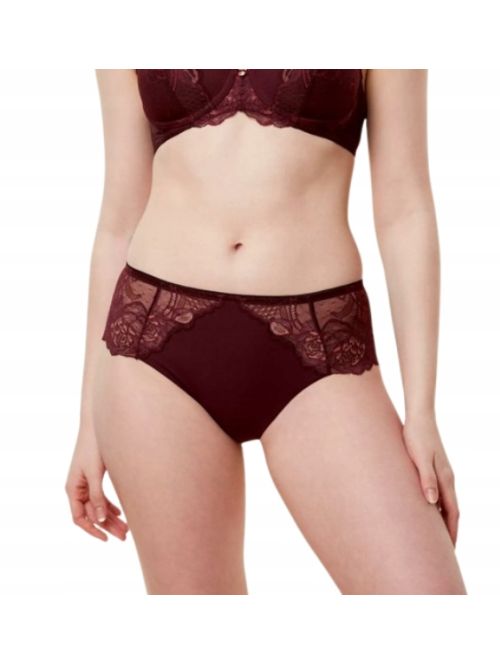Majtki damskie Triumph Wild Peony Florale Maxi, Kolor: bordowy, Rozmiar: 48  sklep ebielizna.pl