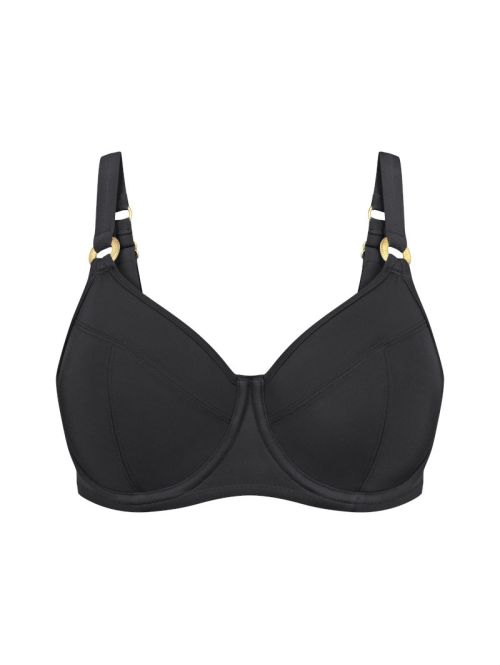 Triumph biustonosz kąpielowy miękki na fiszbinie Triumph Summer Twist W 02, Kolor: czarny, Rozmiar: 38C  sklep ebielizna.pl