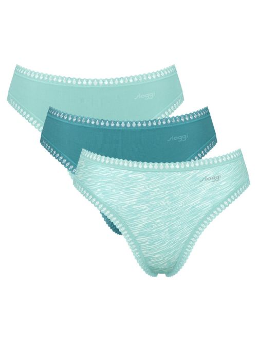 3 x Majtki damskie sloggi GO Crush High leg C3P, Kolor: wielokolorowy V007, Rozmiar: S  sklep ebielizna.pl