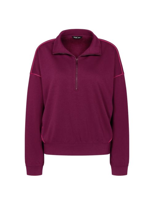 Bluza z długim rękawem Triumph MyWear Lounge Sweater, Kolor: bordowy, Rozmiar: 36  sklep ebielizna.pl