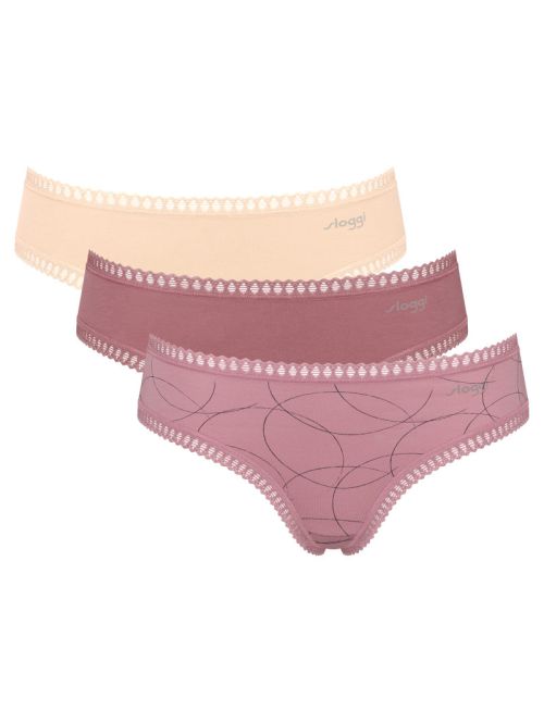 3 x Majtki damskie sloggi GO Crush Hipster C3P, Kolor: wielokolorowy V002, Rozmiar: XL  sklep ebielizna.pl