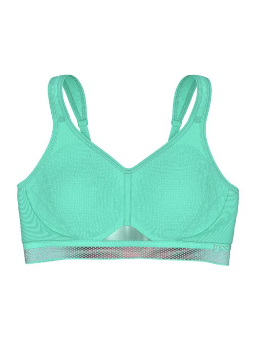 Biustonosz sportowy usztywniany Triumph Triaction Cardio Flow P EX, Kolor: zielony, Rozmiar: 70F  sklep ebielizna.pl