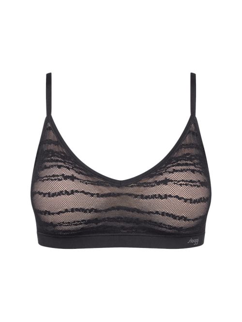 Biustonosz sloggi FREE Evolve PU Lace, Kolor: czarny, Rozmiar: S  sklep ebielizna.pl