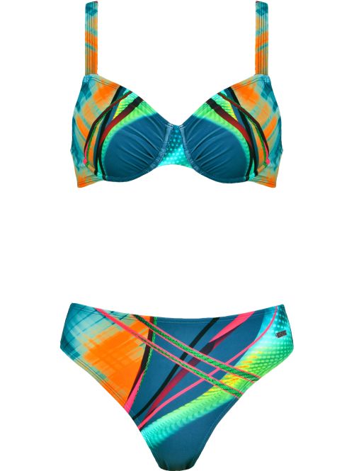 Strój kąpielowy bikini Naturana 72690 ciemny zielony, Kolor: ciemny zielony, Rozmiar: 36D  sklep ebielizna.pl