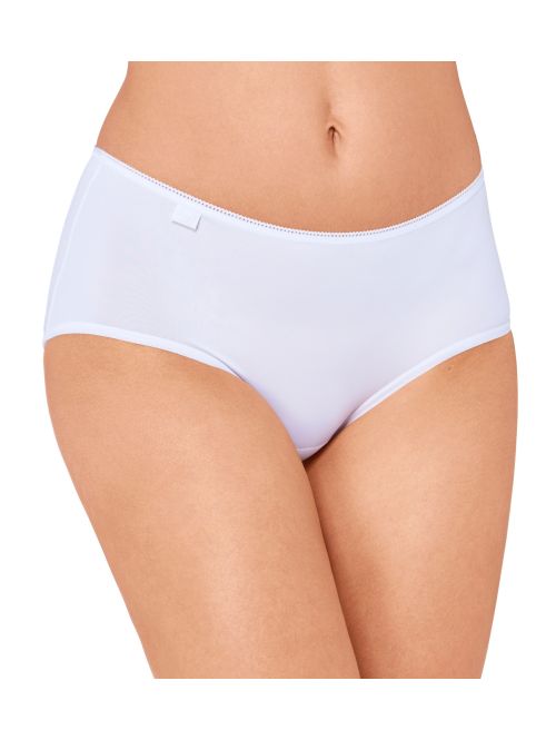 Majtki damskie z mocniej krytymi bokami Sloggi 24/7 Microfibre Midi biały, Kolor: biały, Rozmiar: 46  sklep ebielizna.pl