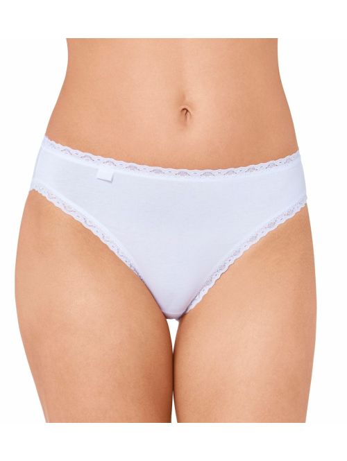 Klasyczne majtki z bawełny sloggi 24/7 Cotton Lace Tai C3P biały, Kolor: biały, Rozmiar: 46  sklep ebielizna.pl