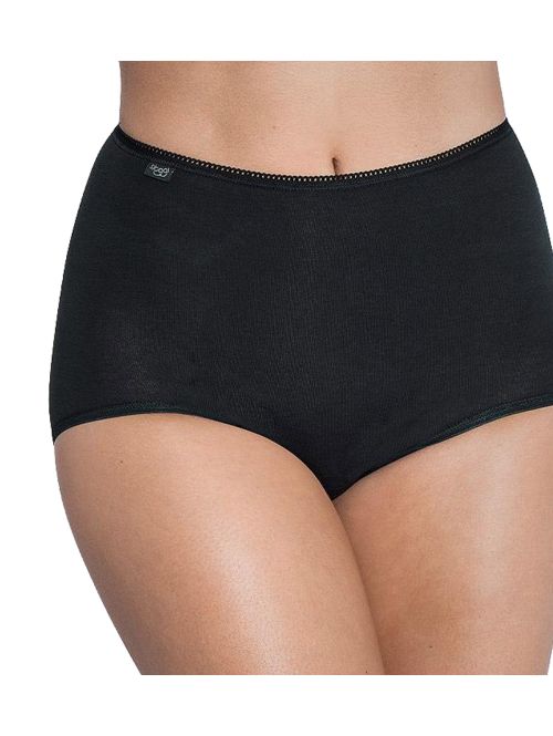 Wygodne majtki z bawełny o zabudowanym fasonie Sloggi 24/7 Cotton Maxi czarny, Kolor: czarny, Rozmiar: 44  sklep ebielizna.pl