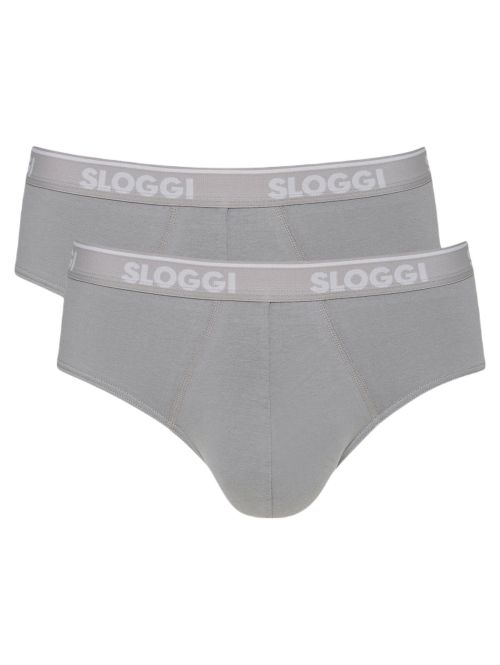 Slipy męskie zestaw Sloggi Men GO ABC Midi 2P jasny szary, Kolor: jasny szary, Rozmiar: XXL  sklep ebielizna.pl