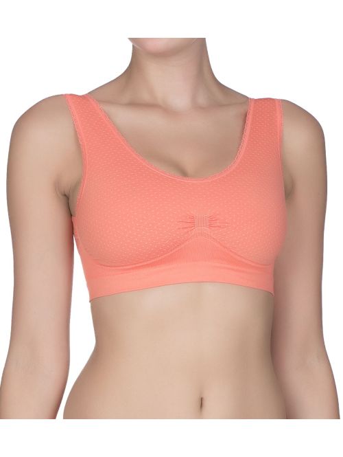 Bezszwowy top ciążowwy bez fiszbin Anita Seamless 5197 koralowy, Kolor: koralowy, Rozmiar: S  sklep ebielizna.pl