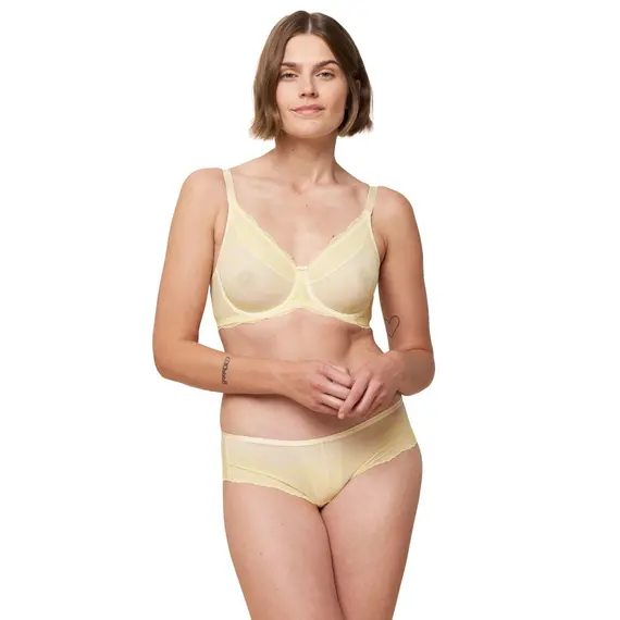 Biustonosz z fiszbiną Mirage Sporlight W01, Kolor: żółty, Rozmiar: 80C