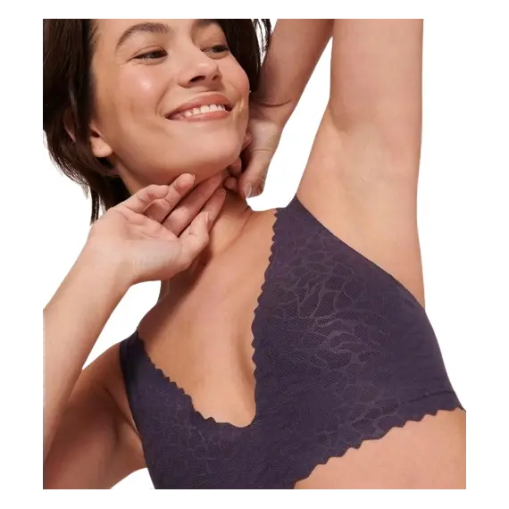 Biustonosz Sloggi Zero Feel Lace 2.0 Top, Kolor: fioletowy, Rozmiar: XS, 3 image