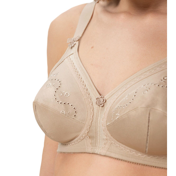 Triumph biustonosz miękki Doreen + Cotton bez fiszbin, Kolor: beżowy, Rozmiar: 95F, 4 image