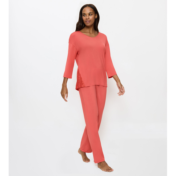 Triumph piżama damska Timeless Sensuality PK 3/4 Sleeves, Kolor: pomarańczowy, Rozmiar: 44, 4 image