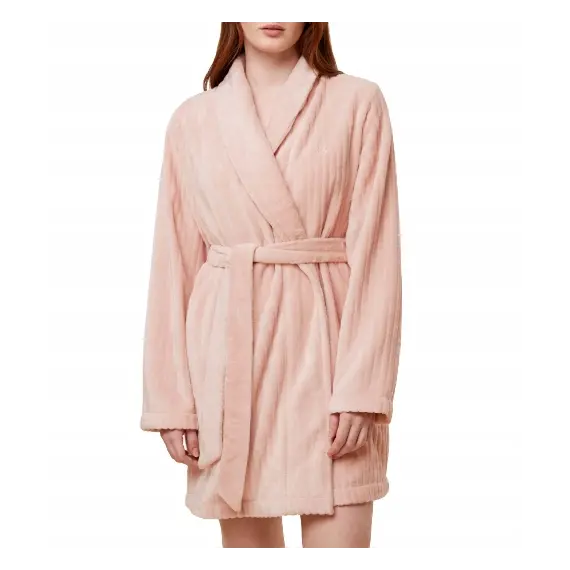 Szlafrok Damski Triumph Robes FLEECE ROBE 3/4, Kolor: blady róż, Rozmiar: 40/42, 2 image