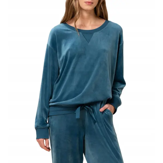 Triumph Mix & Match Velour Sweater, Kolor: niebieski, Rozmiar: 44, 2 image