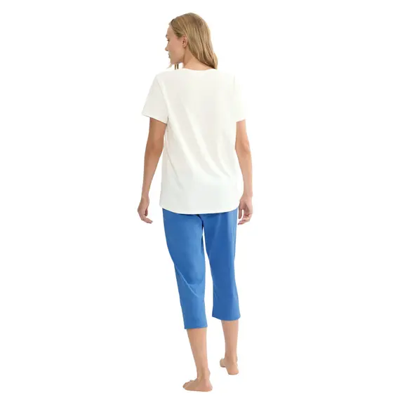 Piżama damska Triumph Sets PK Capri X 03, Kolor: niebiesko-biały, Rozmiar: 36, 3 image