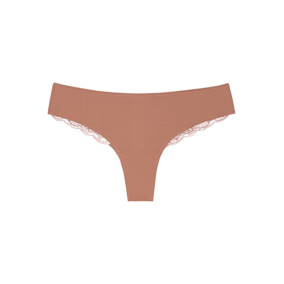 Triumph Majtki damskie Lovely Micro Brazilian String, Kolor: brązowy, Rozmiar: XS, 5 image