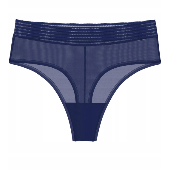 Majtki Damskie Stringi Triumph Tempting Sheer Highwaist, Kolor: granatowy, Rozmiar: S, 4 image