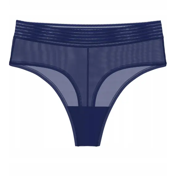 Majtki Damskie Stringi Triumph Tempting Sheer Highwaist, Kolor: granatowy, Rozmiar: S, 4 image
