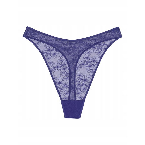 Triumph majtki damskie Bright Spotlight High Leg string, Kolor: granat, Rozmiar: 38, 5 image