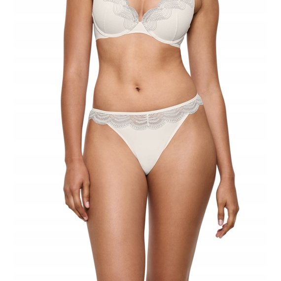 Triumph majtki damskie Comfort Glam String, Kolor: beżowy, Rozmiar: 36