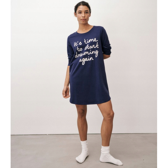 Triumph koszula nocna Nightdresses NDK 03 LSL, Kolor: niebieski, Rozmiar: 46, 4 image