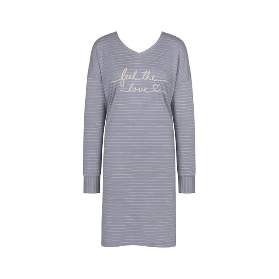 Triumph koszula nocna damska Nightdresses NDK LSL 10 CO/MD, Kolor: szary melanż, Rozmiar: 36, 5 image