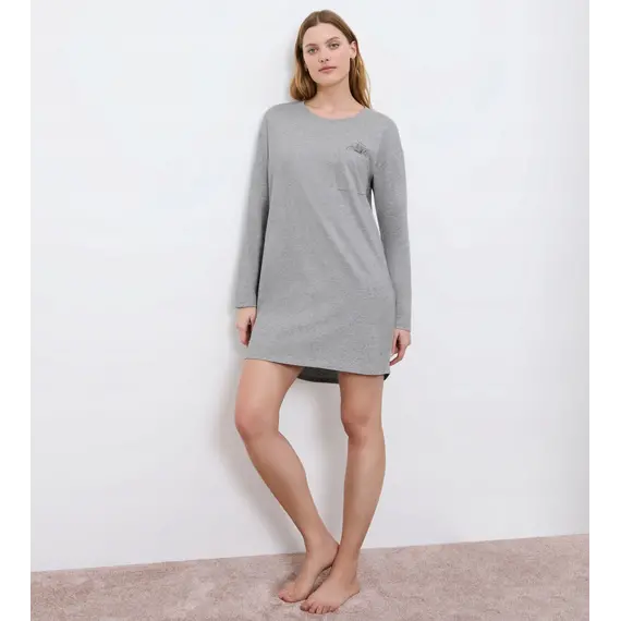 Triumph Nightdresses NDK 01 LSL X, Kolor: szary, Rozmiar: 36, 4 image
