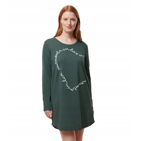 Triumph koszula nocna Nightdresses NDK 03 LSL, Kolor: zielony, Rozmiar: 38
